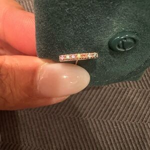 Aurate 14K rose gold Kaleidoscope earring bar single (missing back)